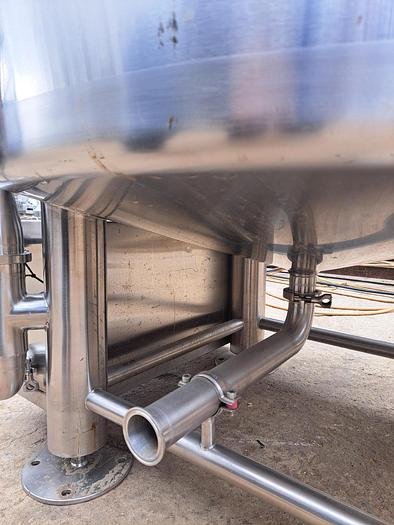 Used Tank, 200 Gallon, Stainless Steel, Insulated, Dish Top & Bottom, 36" X 48" #S745519