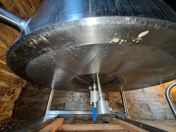 Used Tank, 200 Gallon, 316L Stainless, Jacketed, Scrape Agitated, Feldmeier #S745370