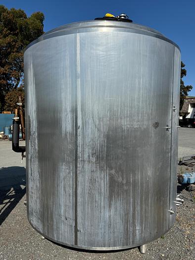 Used Tank, 2,000 Gallon, Stainless Steel, Jacketed, Agitated, APV Crepaco , #5532787