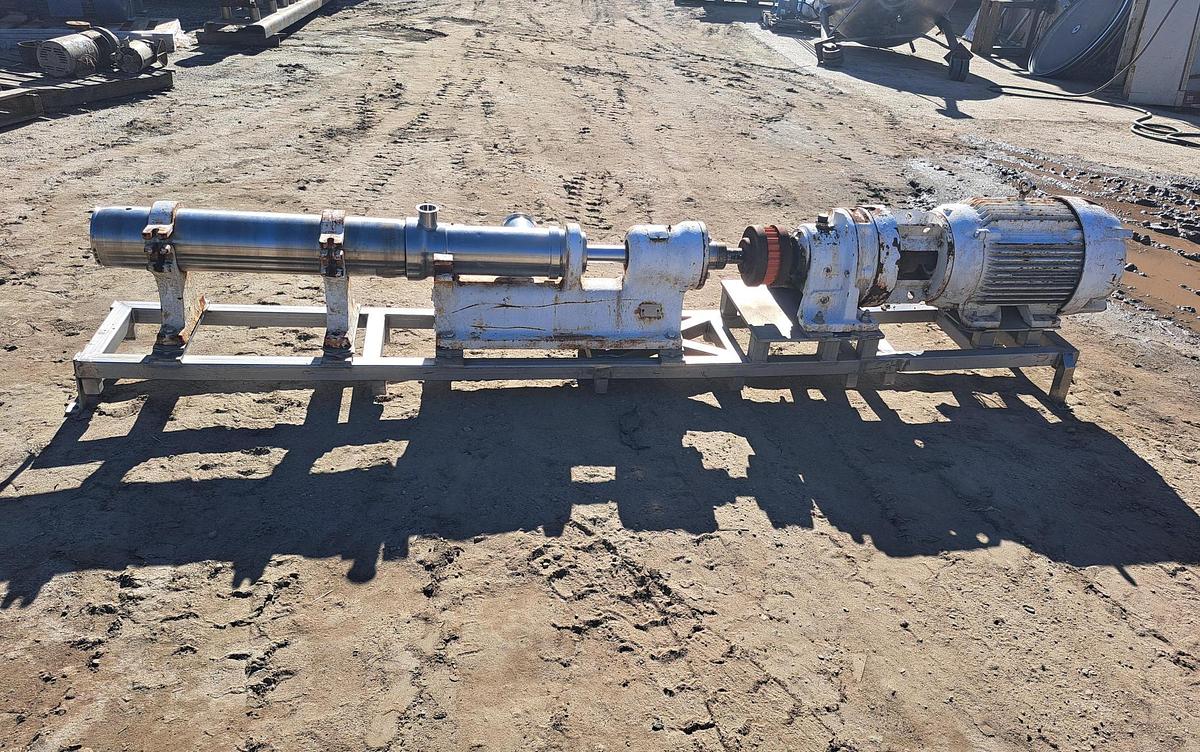 Used Pump, Moyno, 25 HP, 4", S/st, Robbin, Mdl 2FFC10HSJE #S740722