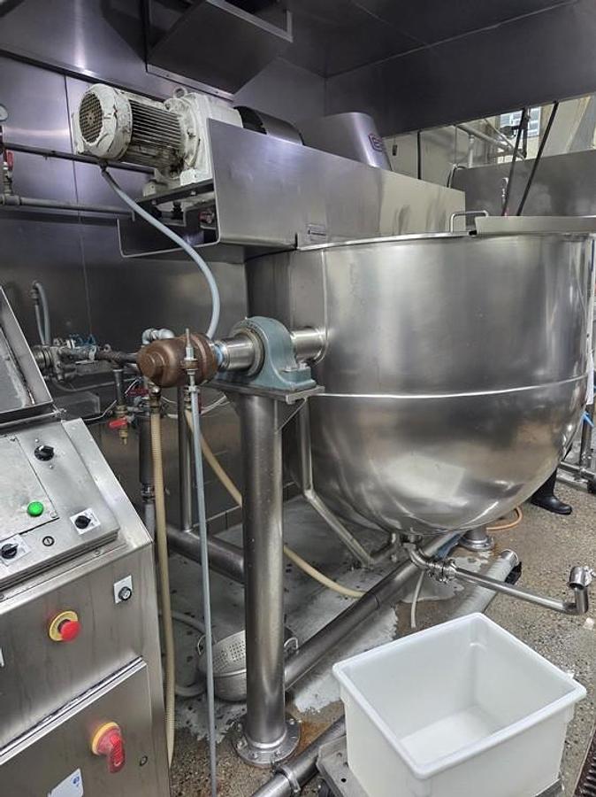 Used Kettle, 300 Gallon, Lee Industries, Stainless Steel, Agitated, #5991805