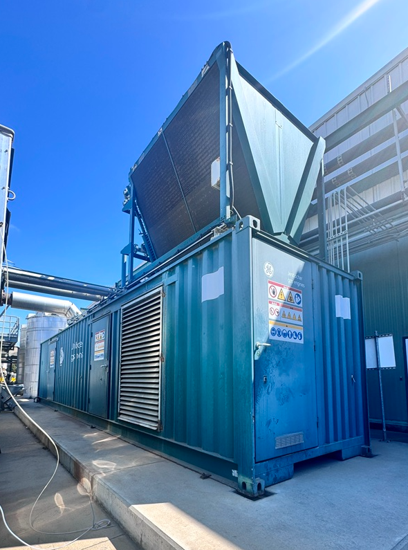 Used Cogeneration System, Natural Gas, 675 kW, GE Jenbacher JMC 312, Cooling & Heat Recovery System, Spare Engine, #