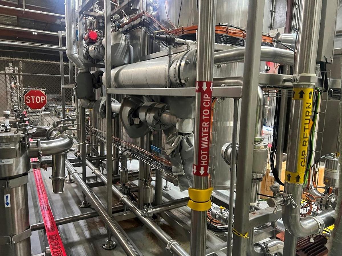 Used CIP, Quantum Solutions, 2-Tank, 250 Gallon Water & Solution Recirc Tanks, HX & Pump, #5991628