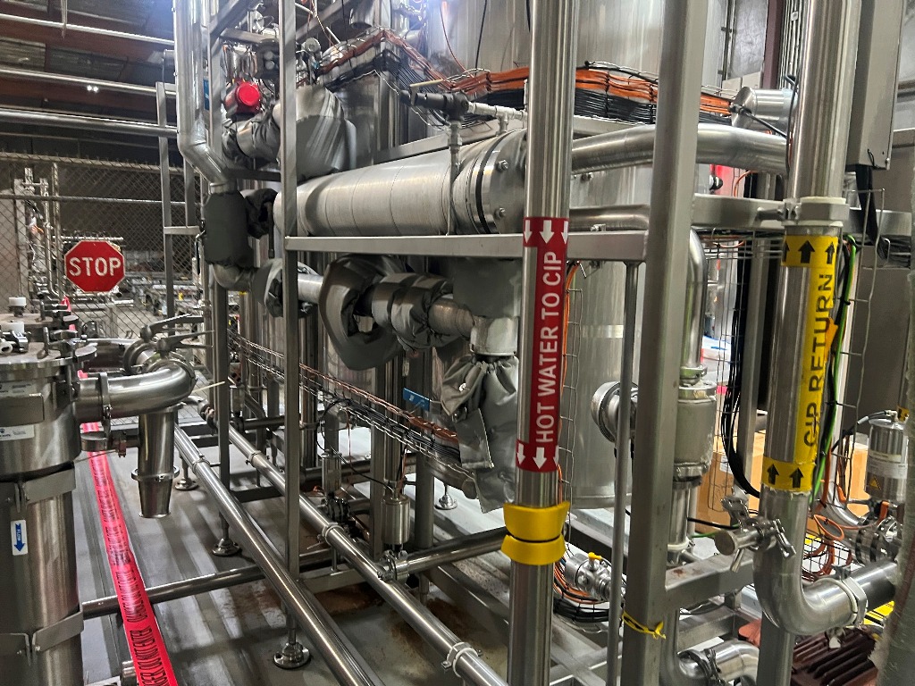 Used CIP, Quantum Solutions, 2-Tank, 250 Gallon Water & Solution Recirc Tanks, HX & Pump, #5991628