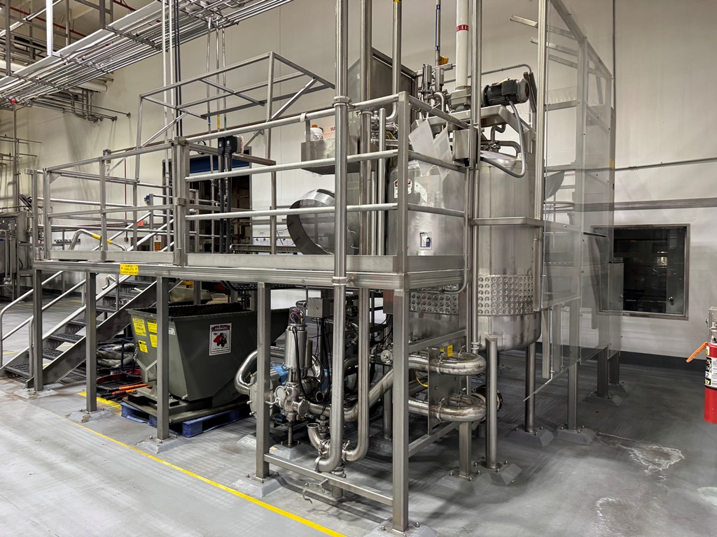 Used Chopper Tank, 500 Gallon, Feldmeier, Jacketed, With Drum Tilter, #5991619