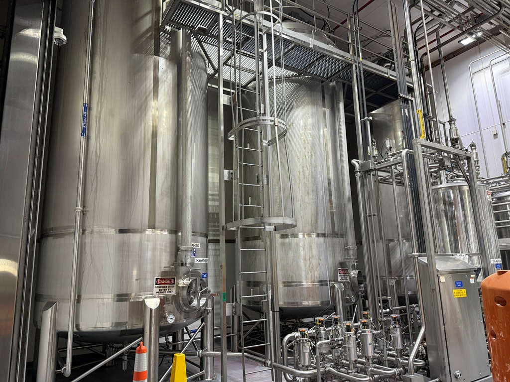 Used Tank, 9,000 Gallon, Feldmeier, Agitated, Stainless Steel, Cone Bottom, Qty 3, #5991617