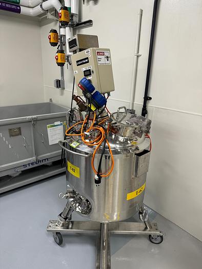 Used Reactor, 25 Gallon (100 Liters), 316L S/St, Jkt, Agitated #S745441