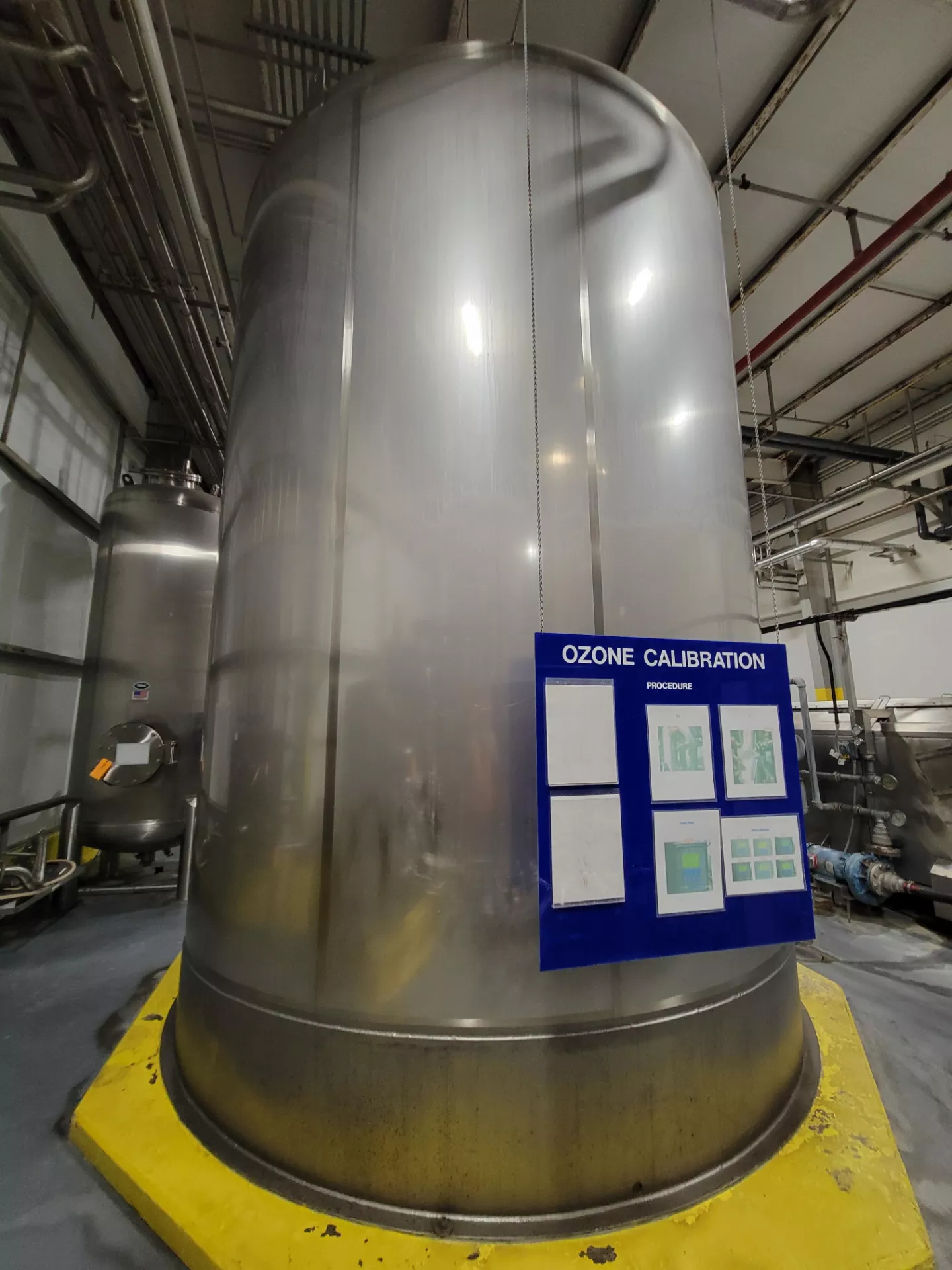 Used Tank, 10,000 Gallon, Stainless Steel, RO Permeate Storage Tank, Mueller, 11' Diameter x 15' Straight Side, #5991776