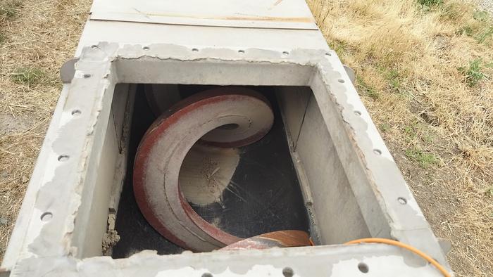 Used Stainless Steel 16" x 36' Long Shaftless Screw Conveyors