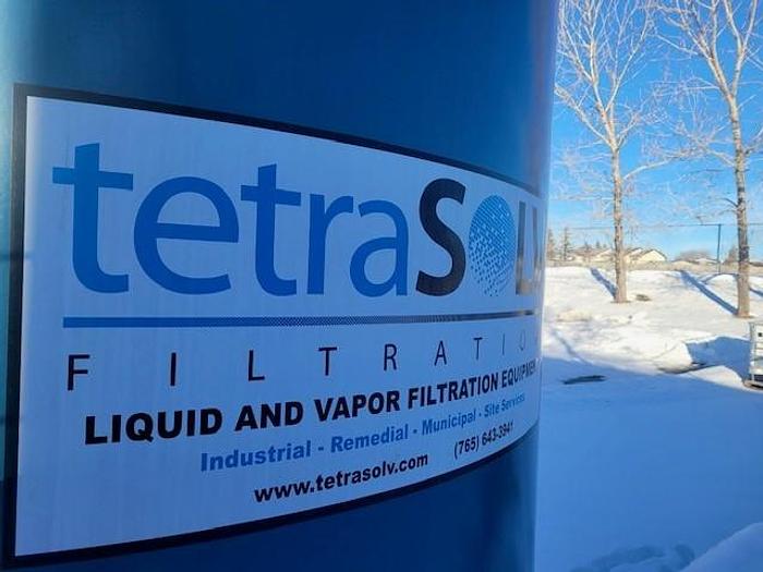 Used Filter, Liquid and Vapor, 75 PSI, Carbon Steel, Tetrasolv, #5991354