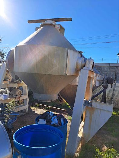 Used Mixer, Conical, 100 CF, 304 S/st, Gemco, 7.5 HP, #S741455
