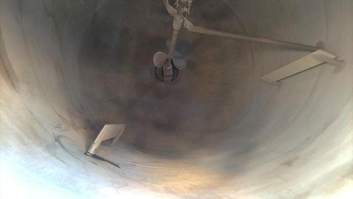 Used Tank, 2,250 Gallon, Stainless Steel, Agitated, 3 HP,  6' X 8’3” #S745314