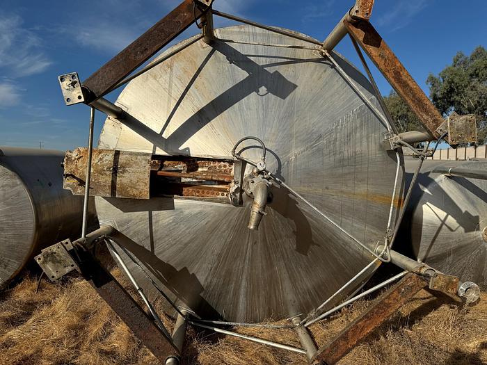 Used Tank, 6,000 Gallon, 316 Stainless Steel, Jacket, Double Agitation, #5991018