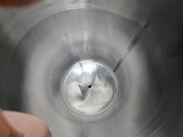 Used Tank, 450 Gallon, 316 Stainless Steel, Dome Top, Cone Bottom, Portable, #5991302