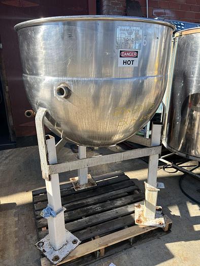 Used Kettle, 150 Gallon, S/st, Jkt, 40 PSI, Hamilton #S744889