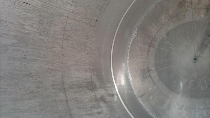 Used Tank, 5,000 Gallon, Stainless Steel, Agitated, 9’8" Diameter #S745310