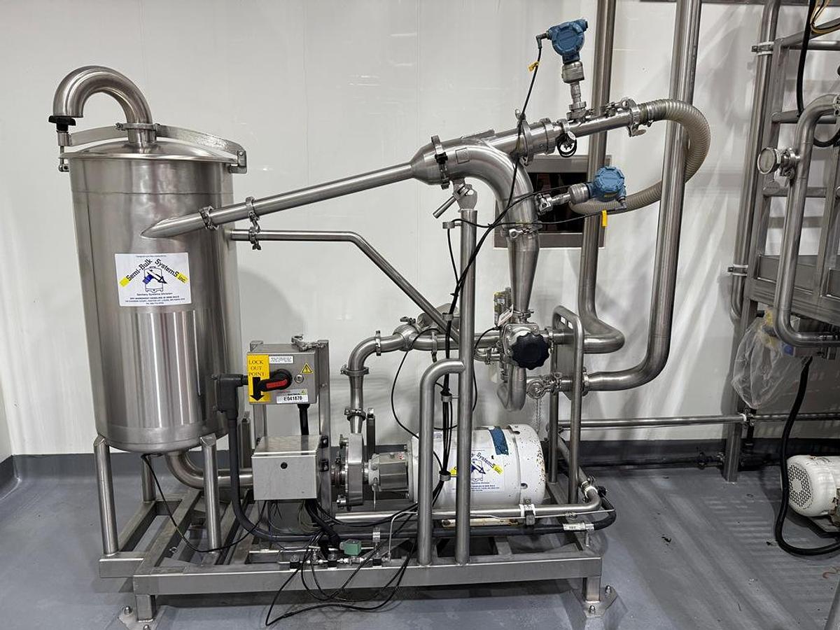 Used Sugar Receiving & Unloading System, Semi-Bulk / Rice Lake / Fristam, Stainless Steel, #5991615