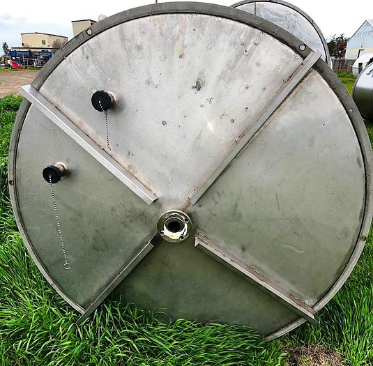 Used Tank, 2,400 Gallon, Stainless Steel, 5'9" x 14', Single Wall #S745017
