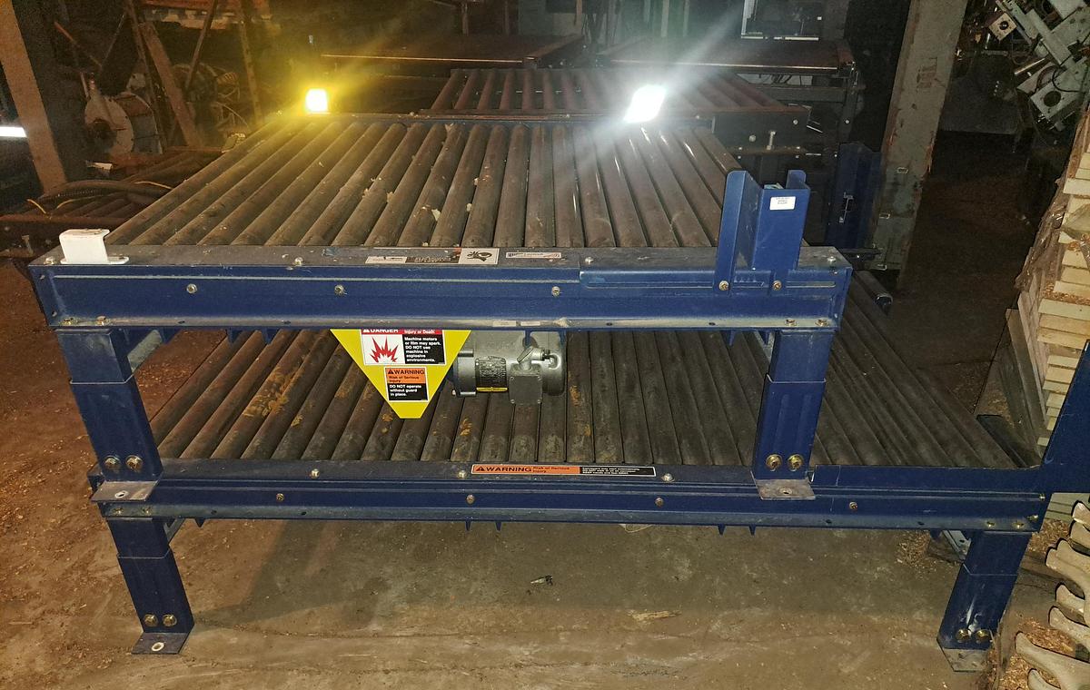 Used Wrapper, Pallet, Automatic, Lantech QLA, 92" Wrap Height, 25' Powered Conveyor, #5991667
