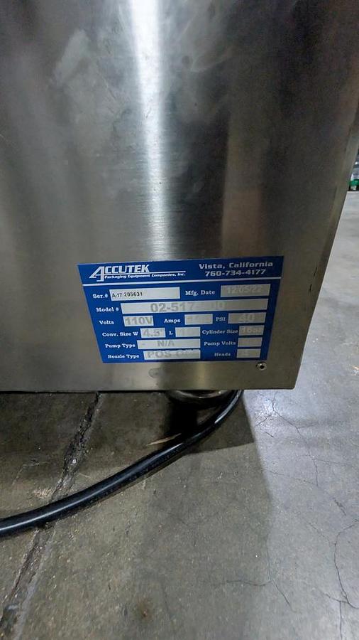 Unused Filler, Piston, 4-Head, Accutek, Model AVF4-16, Never Used, #5991759