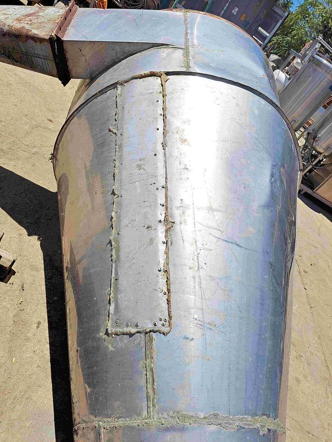 Used Separator, Cyclone, 54" X 9', S/st, Air, 6'10" Cone, 10" Disc #S737333