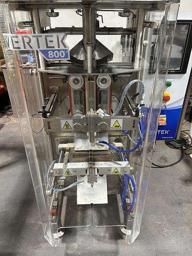 Used Filler, Form,Fill&Seal, Weighpack, Vertek 800, 60 BPM #