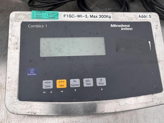 Used Scale, Platform, Minebea Intec, CAIS1-UV1, Stainless Steel, 31-1/2" x 23-1/2", 300 kg (660 lbs) Capacity, #5991285