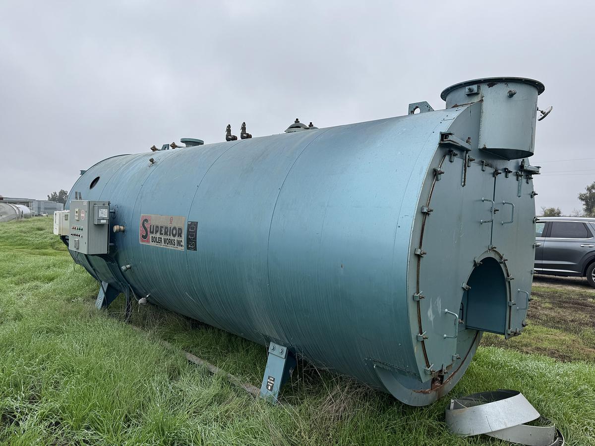 Used Boiler, 350 HP, 250 PSI, Superior, Firetube, Package System, #5991552