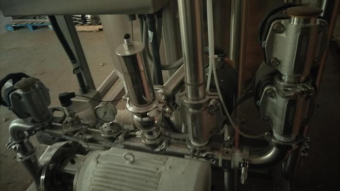 Unused CIP Skid, 2-Tank, (2) 250 Gallon, 316L Stainless Steel, A&B Process - #S745275