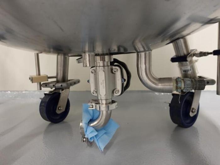 Used Reactor, 50 Gallon (200 Liters), 316L S/St, Jacketed, 45 PSI Internal, Agitated #S745438