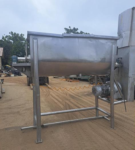 Used Mixer, Ribbon, 35 Cubic Feet, Stainless Steel, 15 HP, Double #5554503