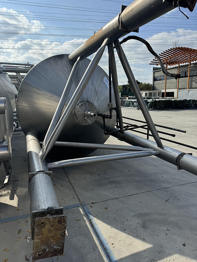 Used Tank, 1,700 Gallon Stainless, Jacketed, Dbl Agitation, #5990995