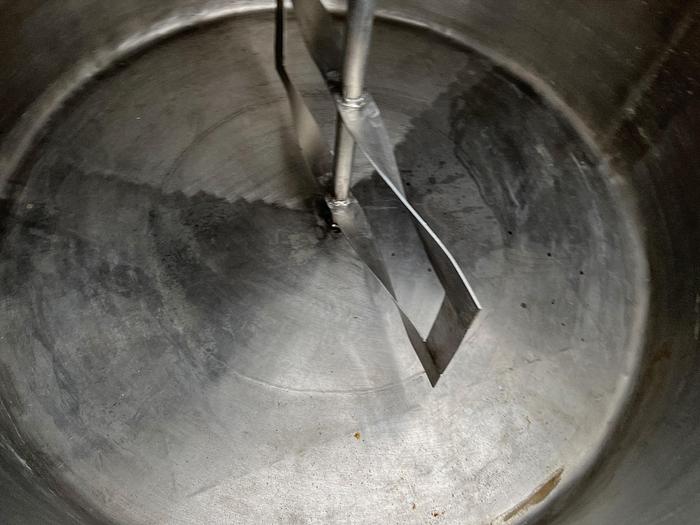 Used Stainless Steel 175-Gallon Jacketed and Agitated Processor Tank #S744976