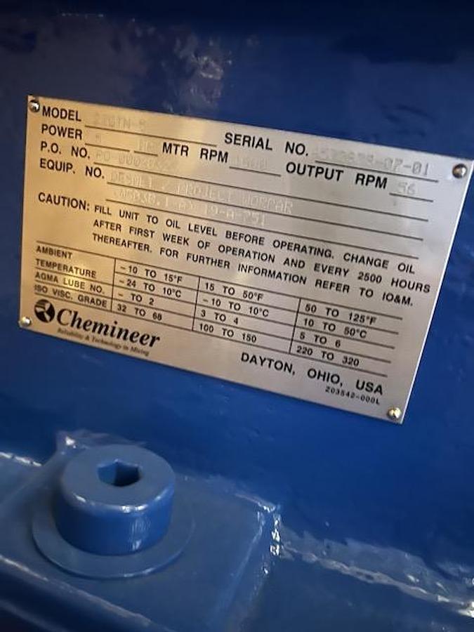 Used Tank, 2,775 Gallon, 304 Stainless Steel, Vertical, Equipromex, 145 PSI, Agitated, 2022, Unused, #5991578