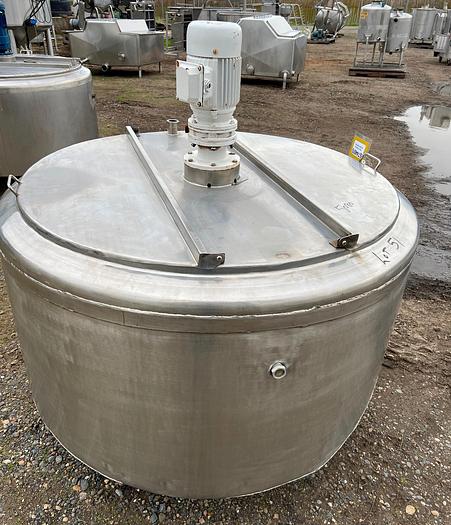 Used Stainless Steel 175-Gallon Jacketed and Agitated Processor Tank #S744976