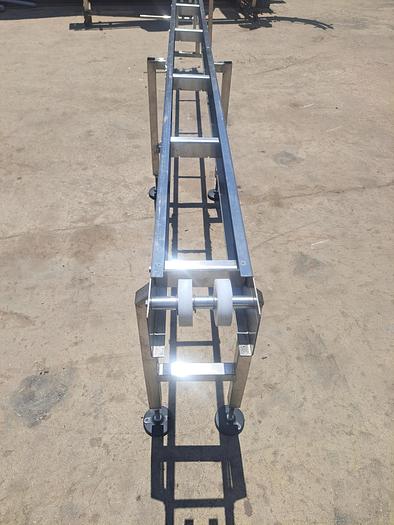 Used Conveyor, Trans Automation Technologies, 8" x 12', Stainless Steel Frame #5512922