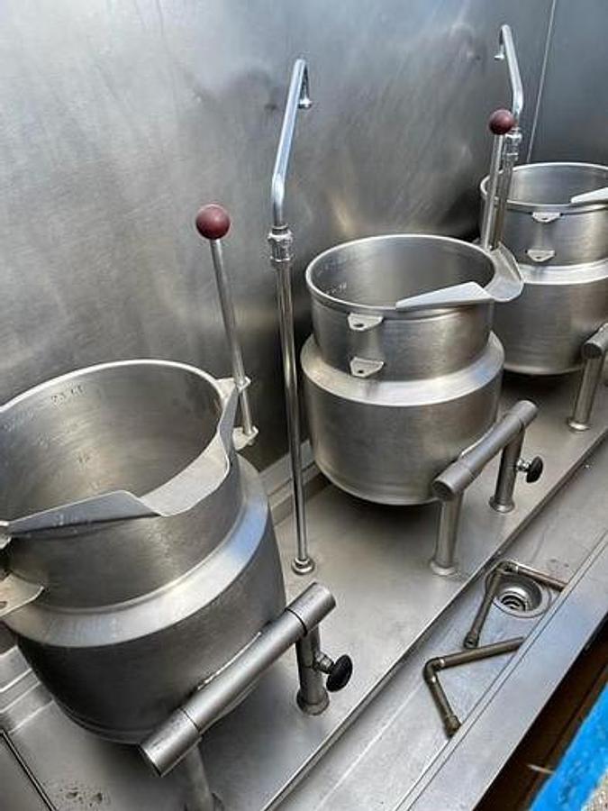 Used Kettle, 6 Gallon, Stainless Steel, Vulcan, Model VKT64, (3) #5991934