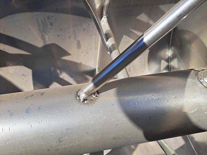 Used Mixer, Ribbon, 100 CF, Stainless Steel, Gearhead Drive #S745338