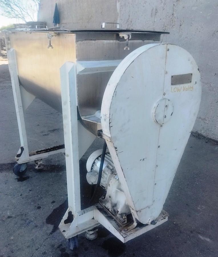 Used Mixer, Ribbon, 15 CF, Stainless Steel, J.H. Day, 5 HP, #5991960