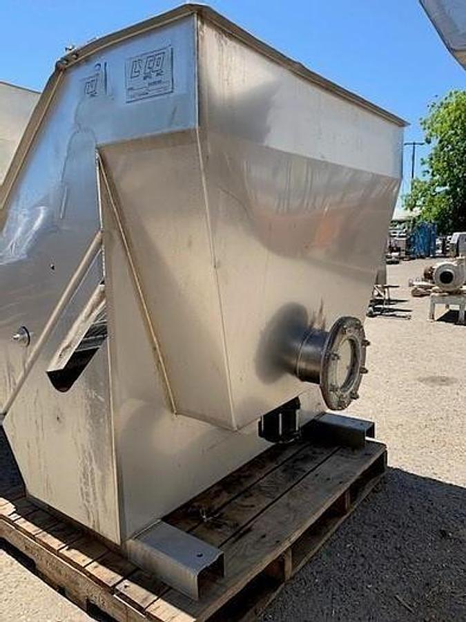 Used Screen, Dewatering, Lyco, Wastewater Wedge Wire Screen, 48" Wide, Stainless Steel,