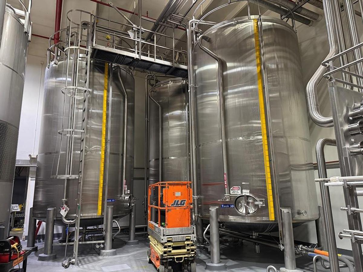 Used Tank, 10,000 Gallon, Watson Metal Masters, Agitated, Stainless Steel, Insulated, Qty 3, #5991624