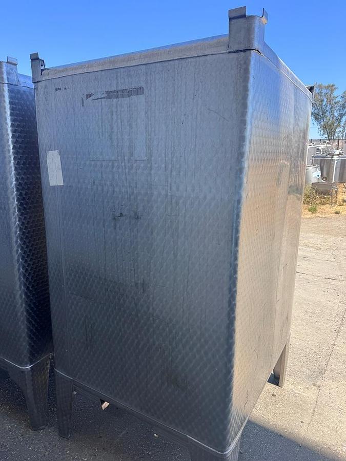 Used Tank, 529 Gallon, Stainless Steel Tote Tank, 48" x 48" Qty. - 4, #5991808