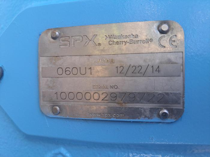 Used Pump, Positive, Waukesha, Model 060U1, 316 Stainless Steel, 3 HP #S745384