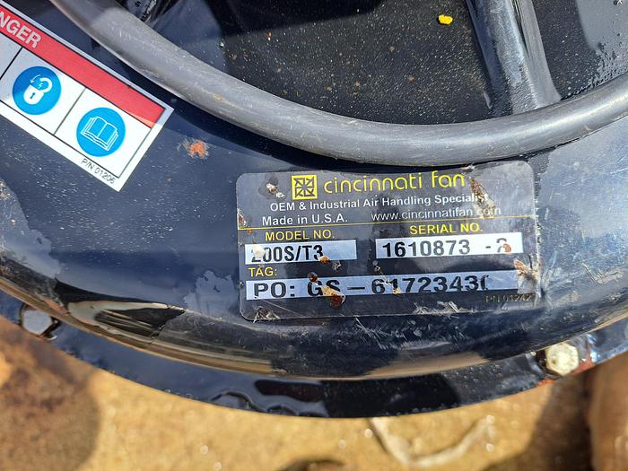 Used Cincinnati, Fan, Model 200S/T3