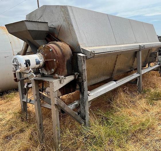 Used Stainless Steel Rotary Screw Blancher, 60" x 20' #C745236