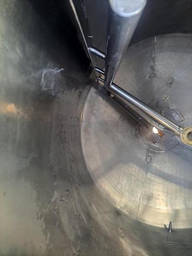Used Tank, 2,000 Gallon, Jacketed, Scraper Agitation, Cone Bottom, APV #S745304