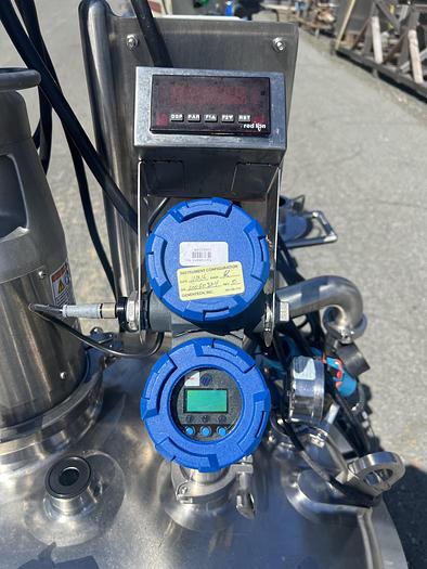 Used Reactor, 40 Gallon (150 Liters), 316L Stainless Steel, Jacketed, 45 PSI Internal, Agitated #S745436