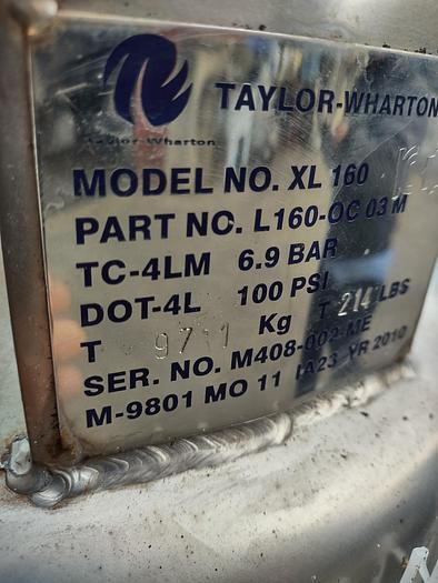 Used Tank, 42 Gallon, S/st, Cryogenic, Taylor-Wharton, Mdl XL-160 #S744926