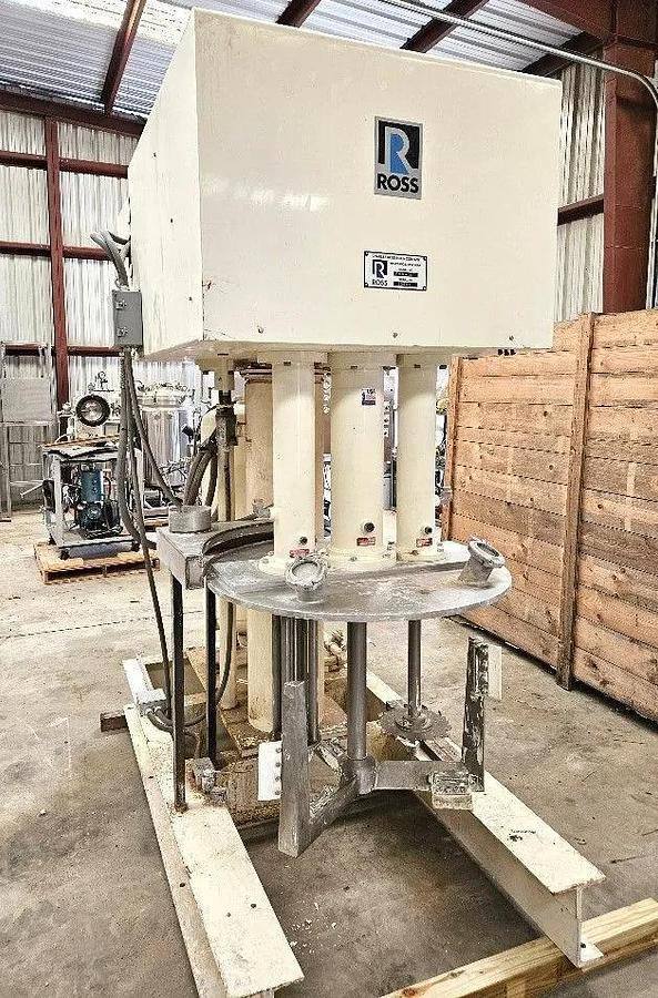 Used Mixer, Vacuum, 100 Gallon, Stainless Steel, Triple Motion, Jacketed Change Can, Ross, PVM-100, #5991966