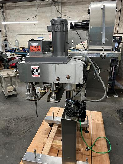 Used Capper, Inline, 6-Spindle, Kaps-All Model A-2, Cap Sorter #S745194